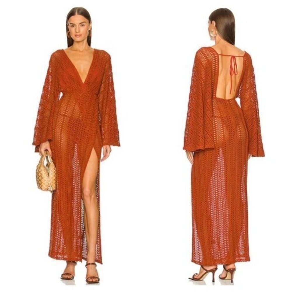 Michael Costello x REVOLVE Clive Maxi Dress - Rust